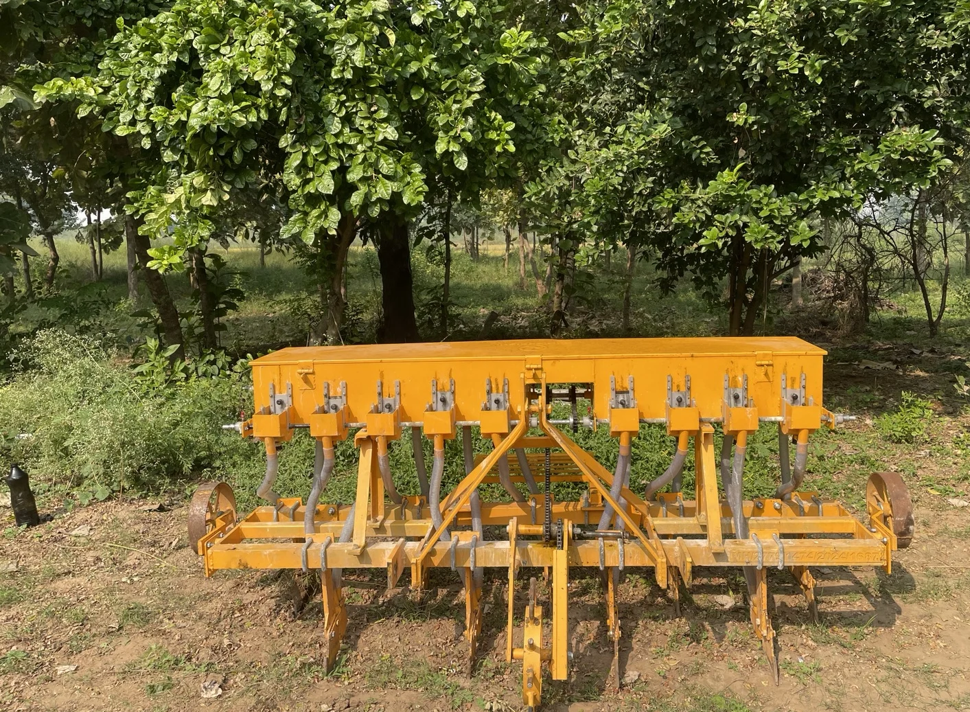The seed drill in the equipment archive.